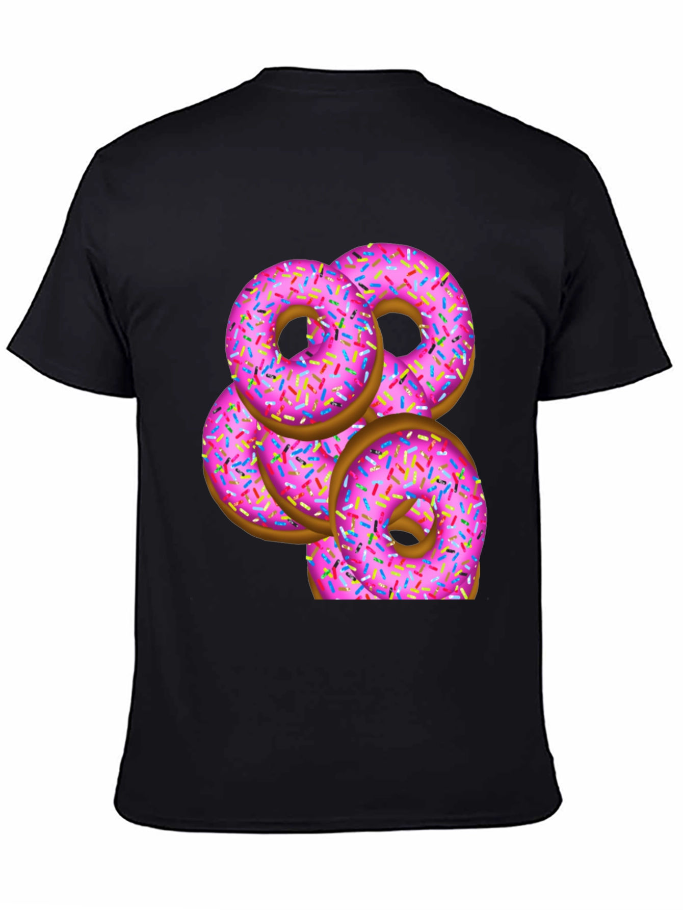 Pink Donut Stack T-Shirt - Sweet Treat Design