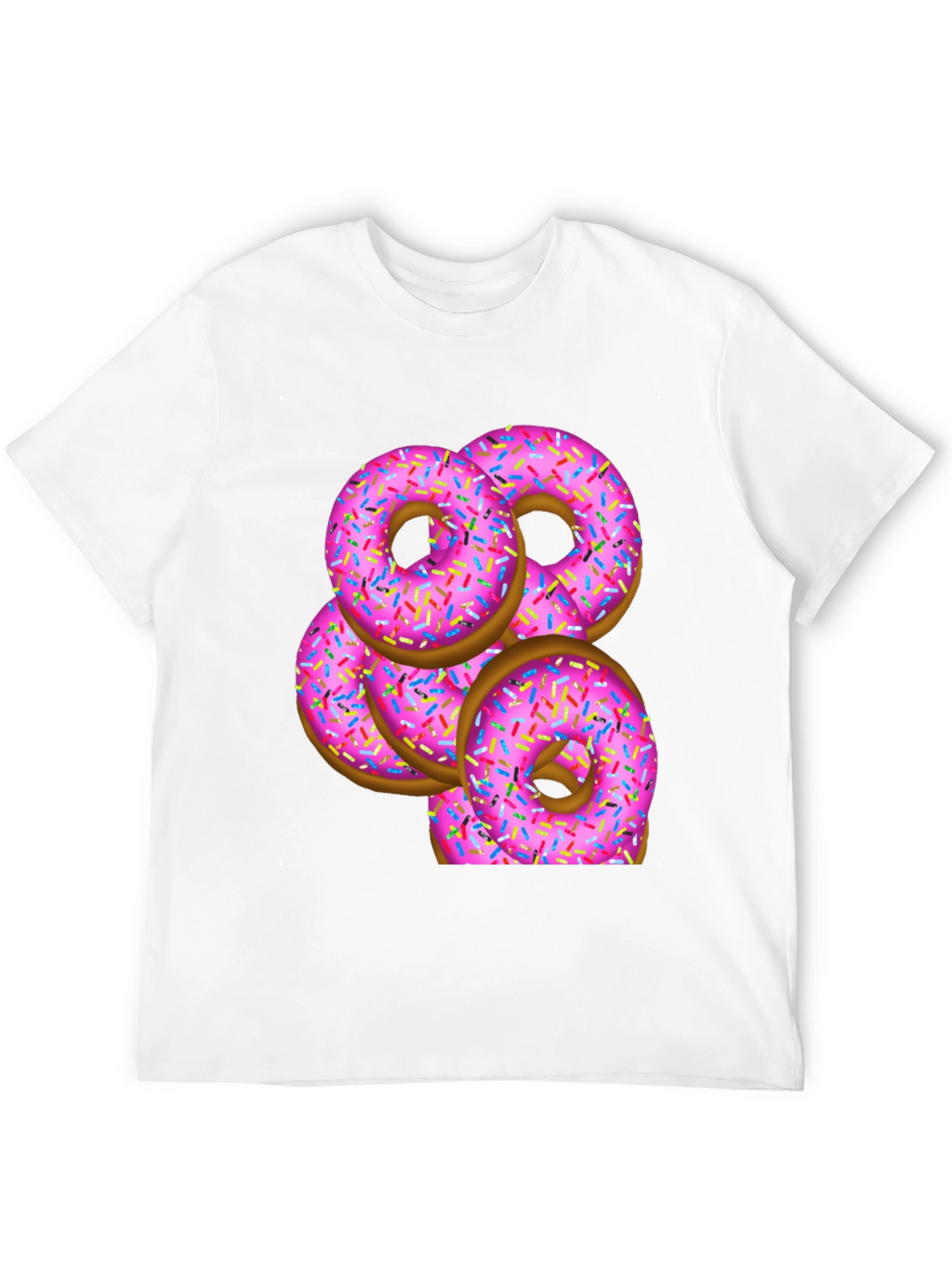 Pink Donut Stack T-Shirt - Sweet Treat Design