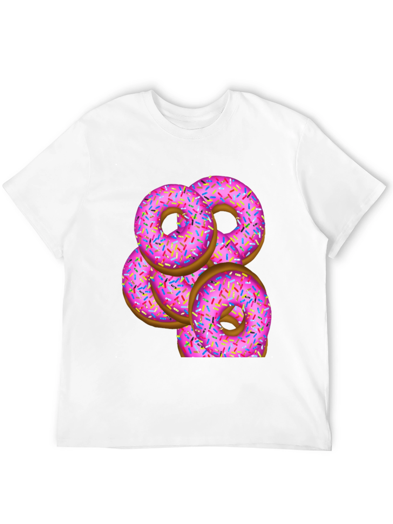 Pink Donut Stack T-Shirt - Sweet Treat Design