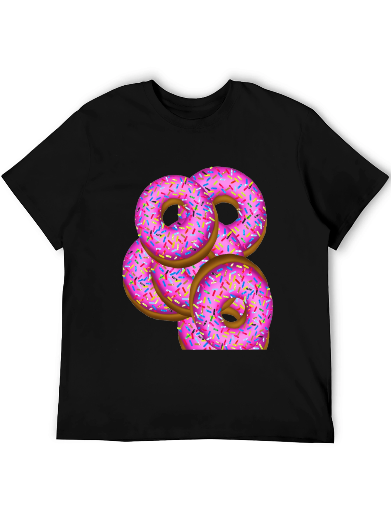 Pink Donut Stack T-Shirt - Sweet Treat Design