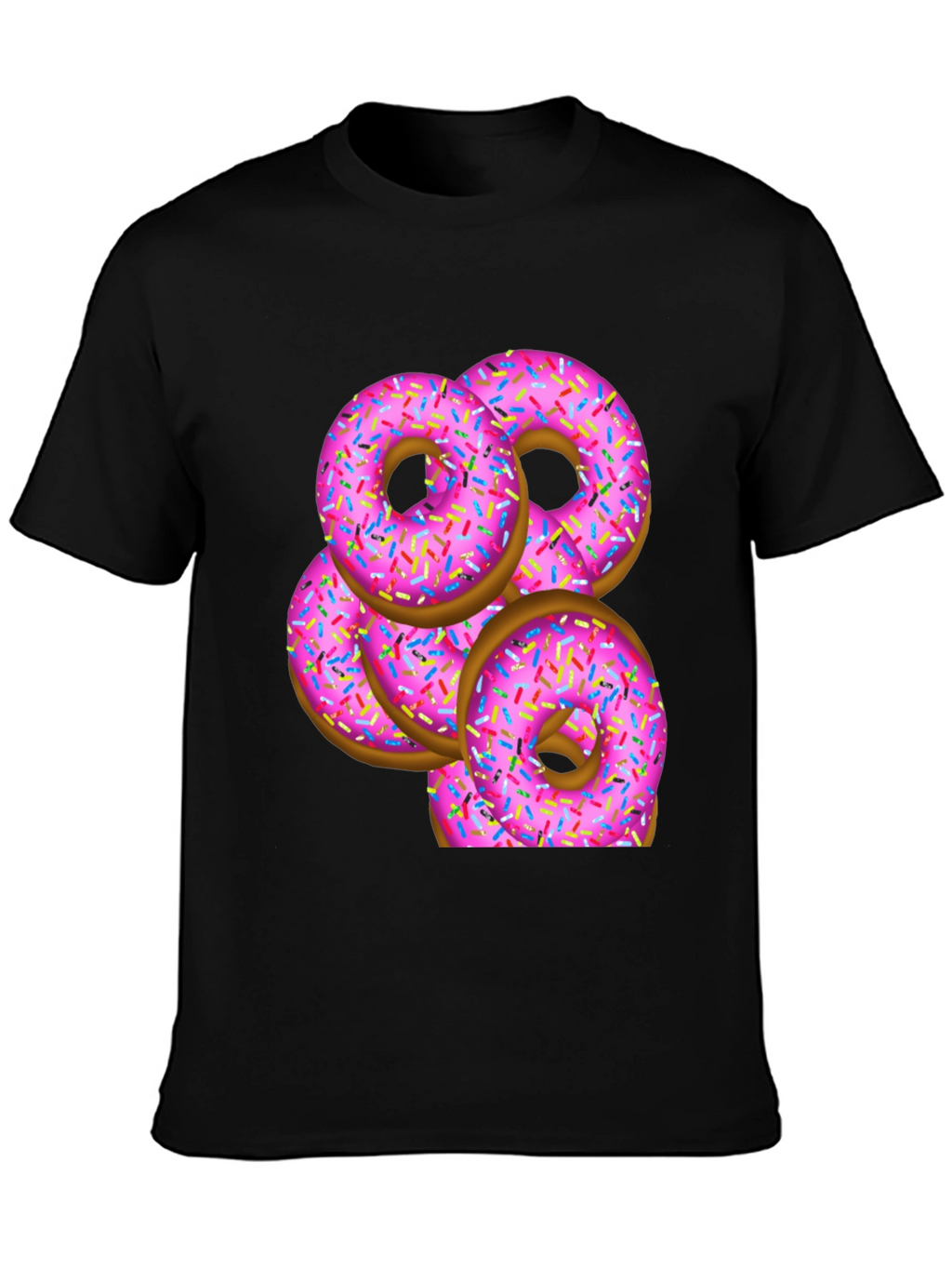 Pink Donut Stack T-Shirt - Sweet Treat Design