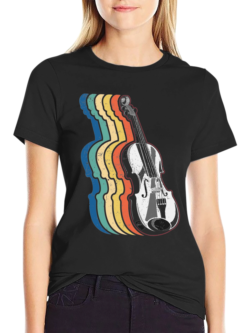Retro Violin T-Shirt