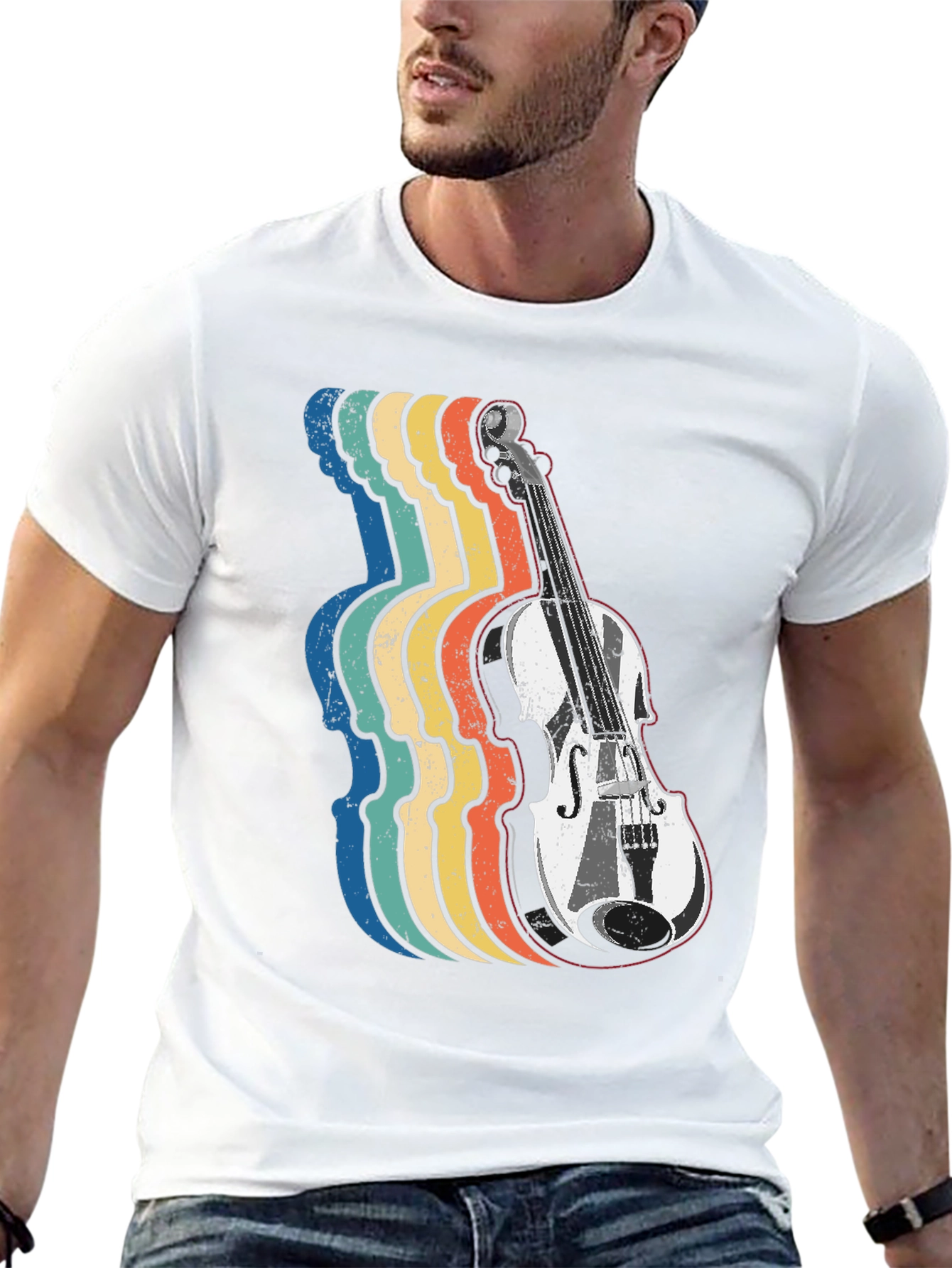 Retro Violin T-Shirt
