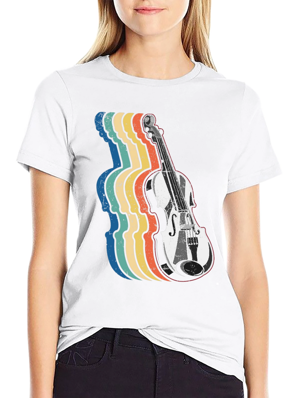 Retro Violin T-Shirt