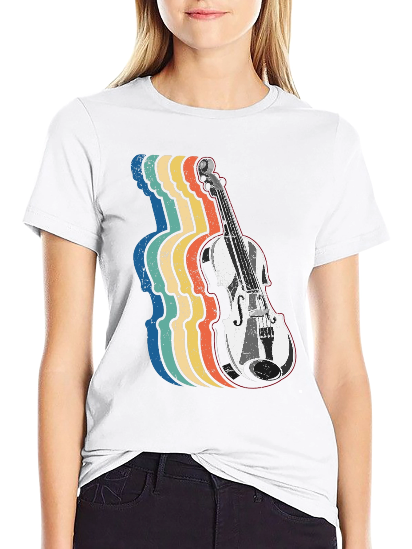 Retro Violin T-Shirt