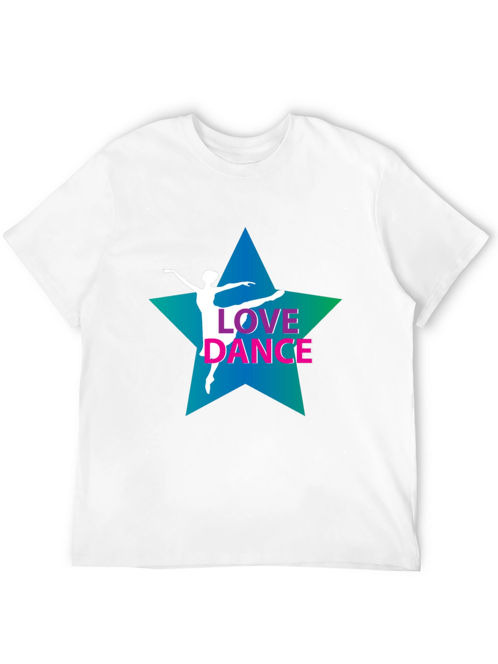 Love Dance Graphic Tee - Black Cotton T-Shirt