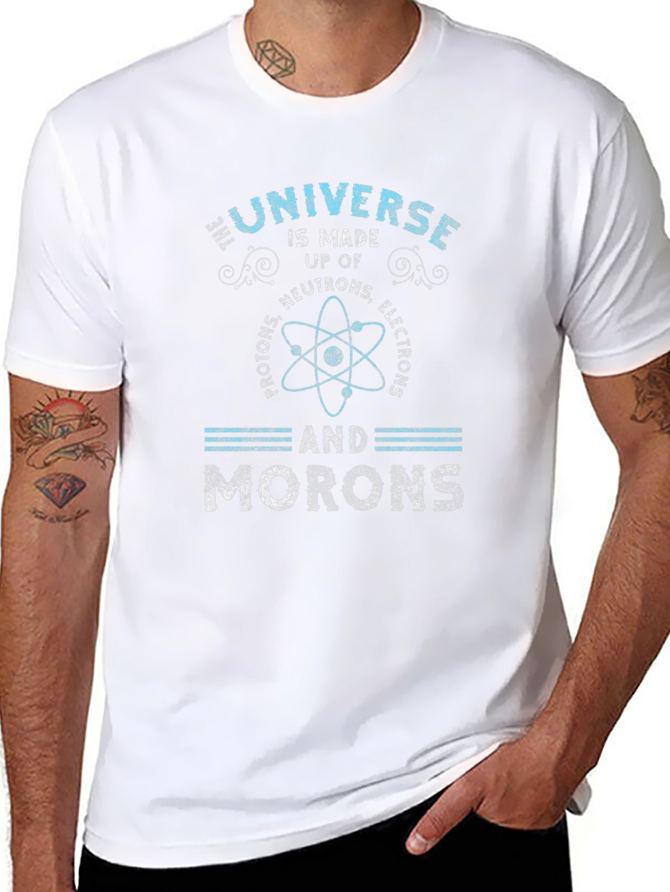 Universe Morons Graphic Tee - Science Humor T-Shirt