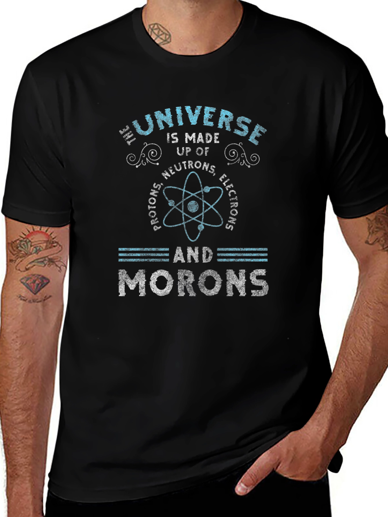 Universe Morons Graphic Tee - Science Humor T-Shirt