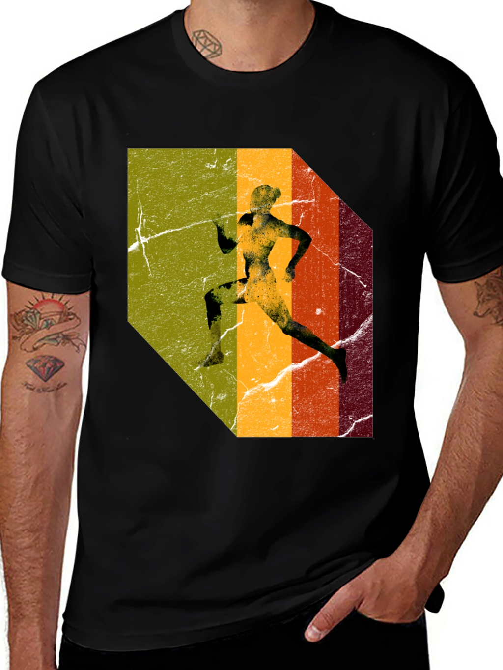 Retro Runner Graphic T-Shirt