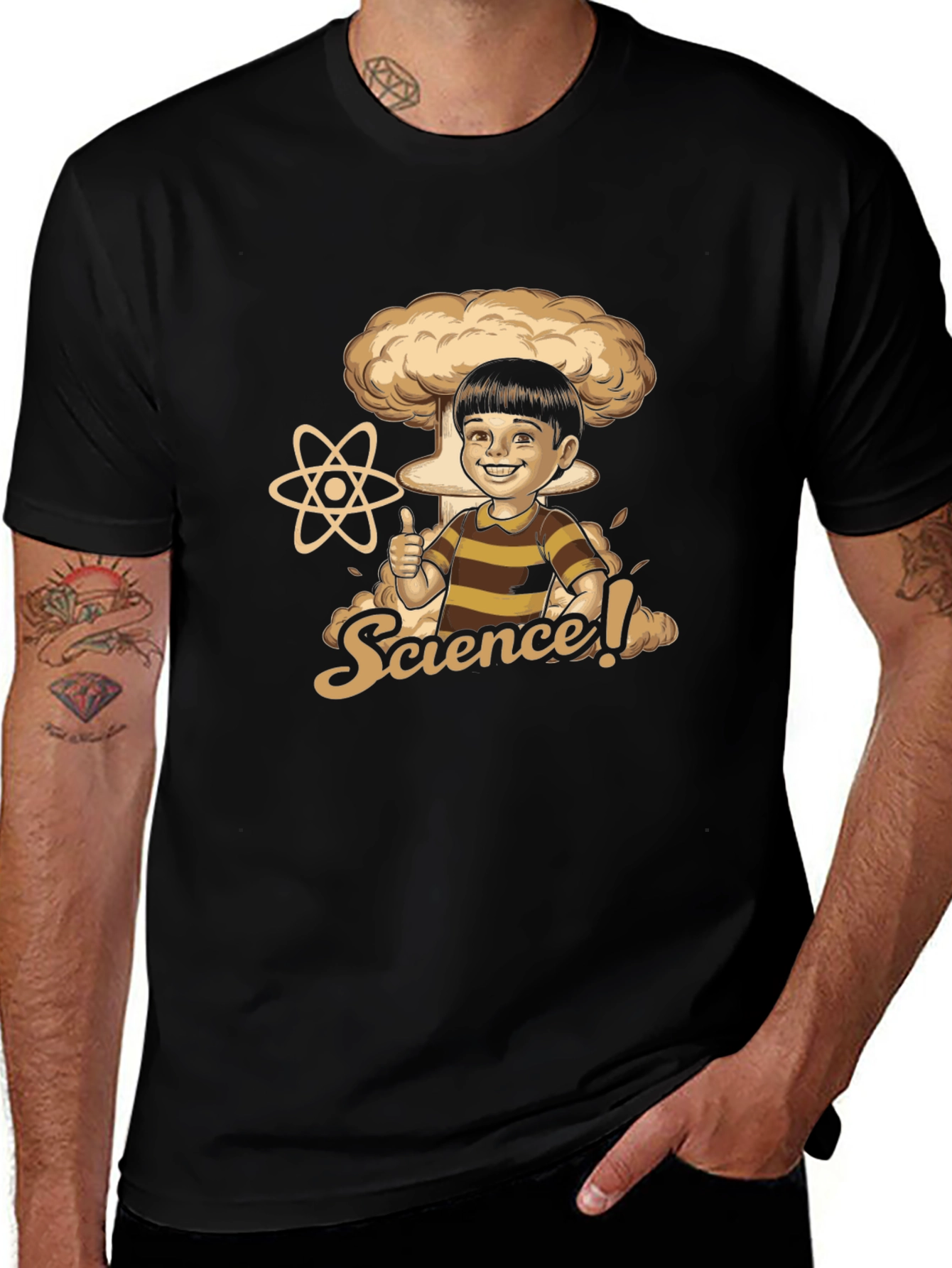 Science Humor Graphic Tee - Black