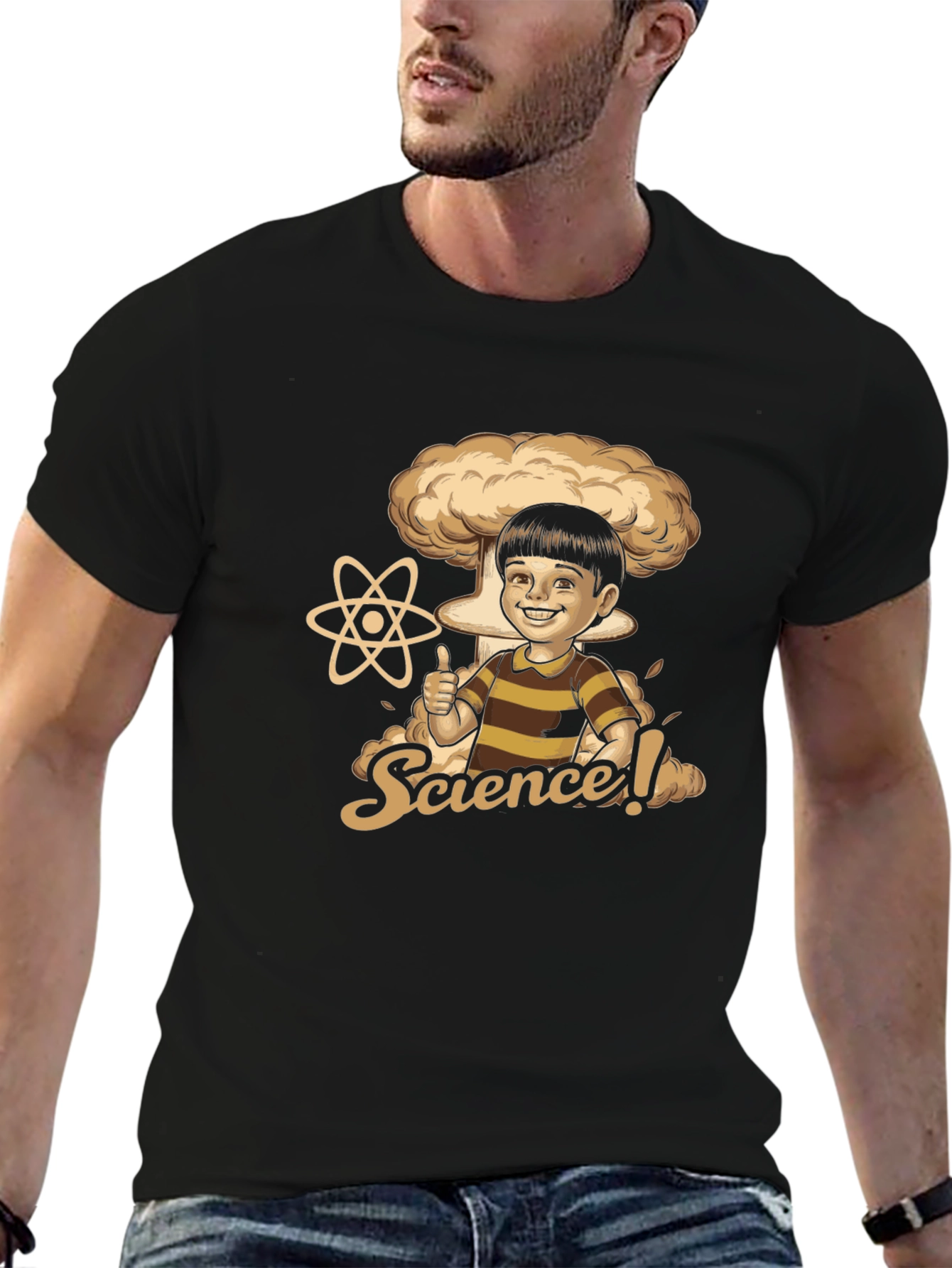Science Humor Graphic Tee - Black
