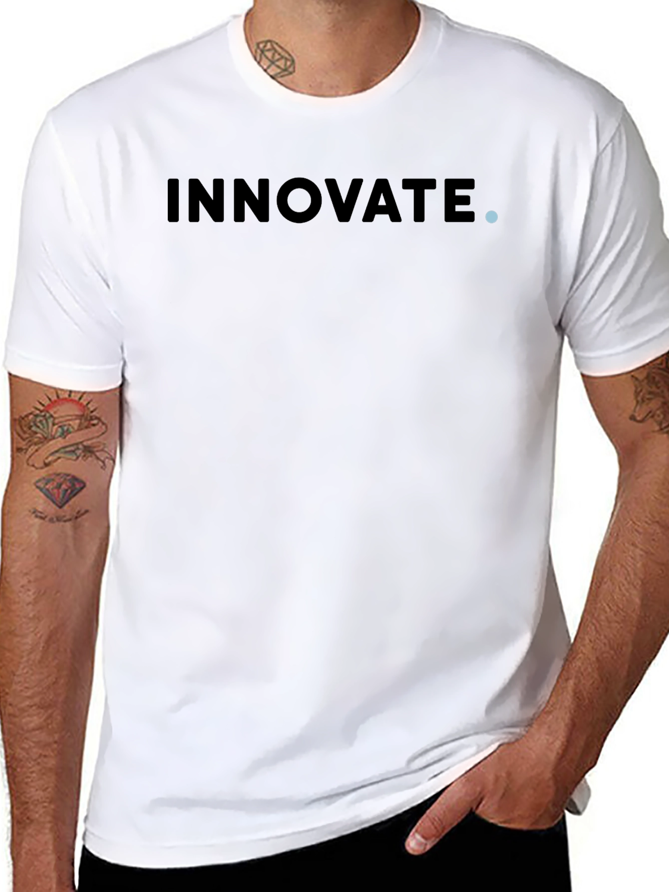 Innovate Graphic Tee - Modern Black T-Shirt