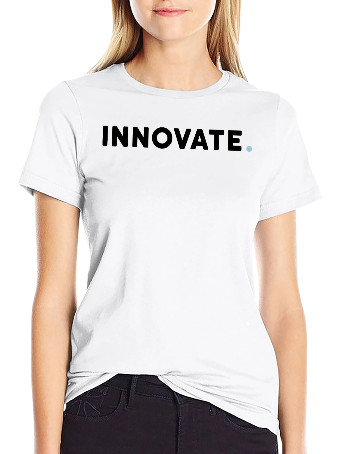 Innovate Graphic Tee - Modern Black T-Shirt