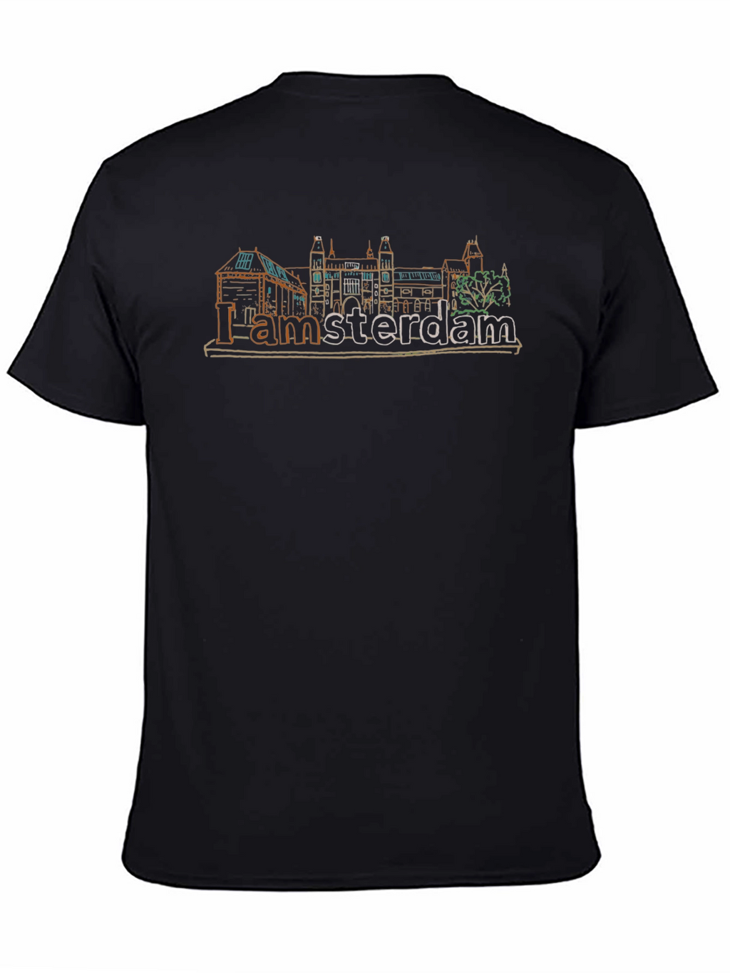 I Amsterdam T-Shirt - City Skyline Graphic Tee