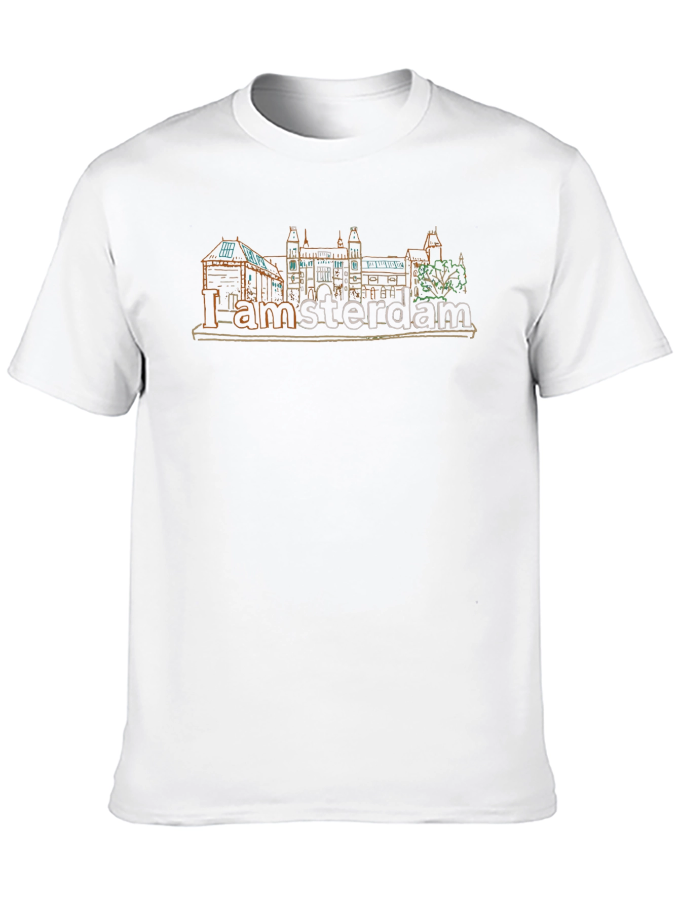 I Amsterdam T-Shirt - City Skyline Graphic Tee