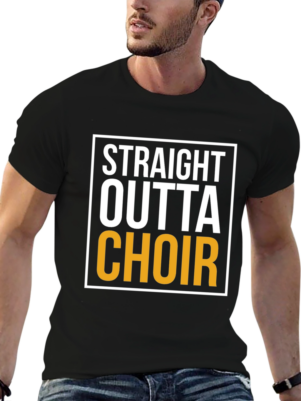 Straight Outta Choir - Novelty T-Shirt