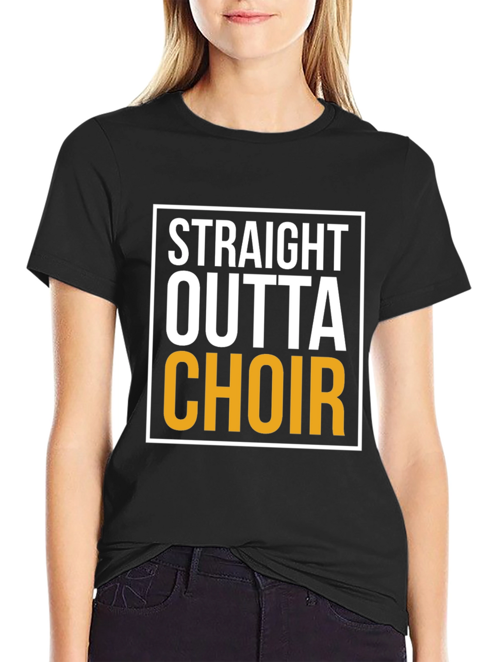 Straight Outta Choir - Novelty T-Shirt