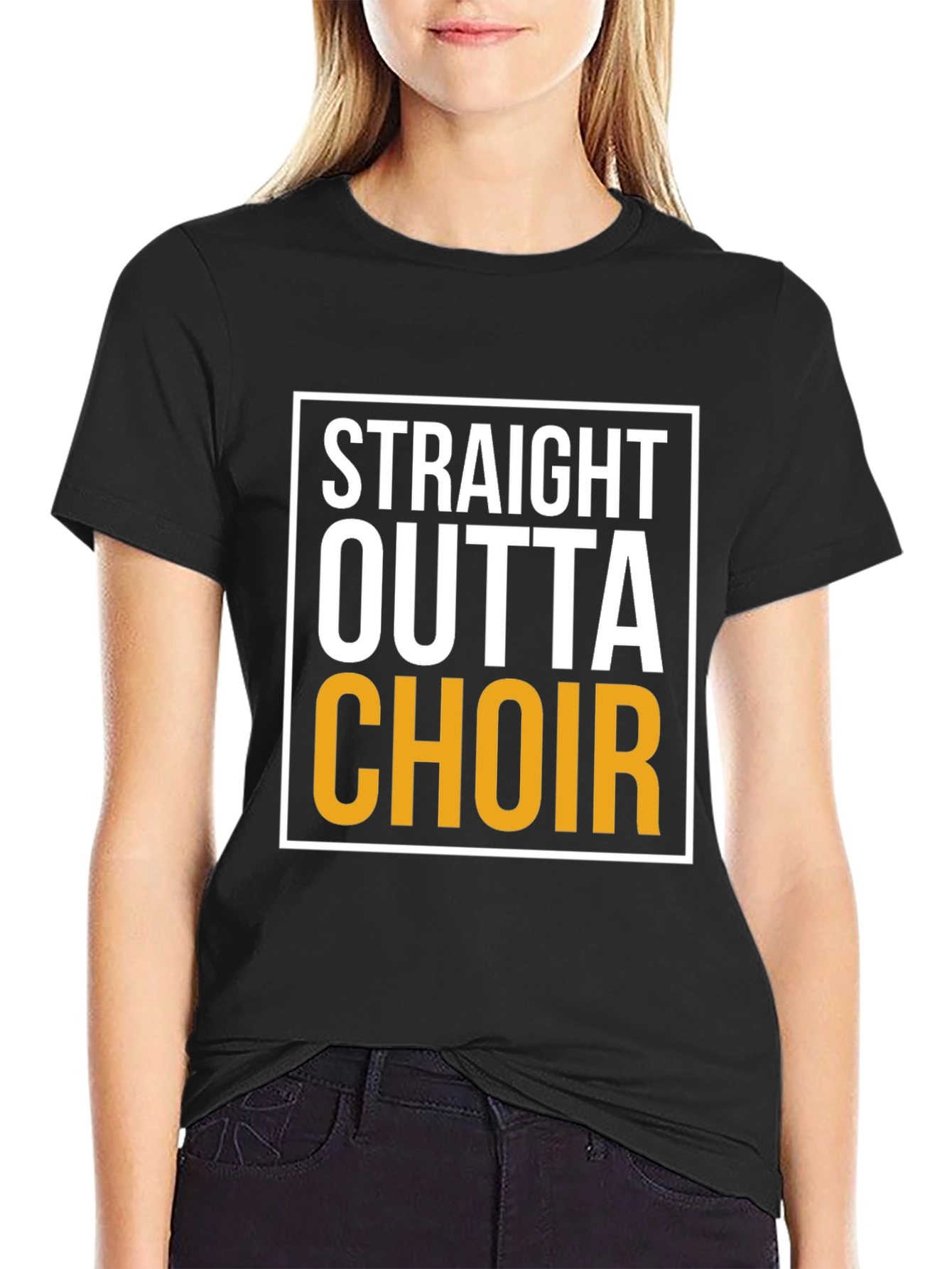 Straight Outta Choir - Novelty T-Shirt
