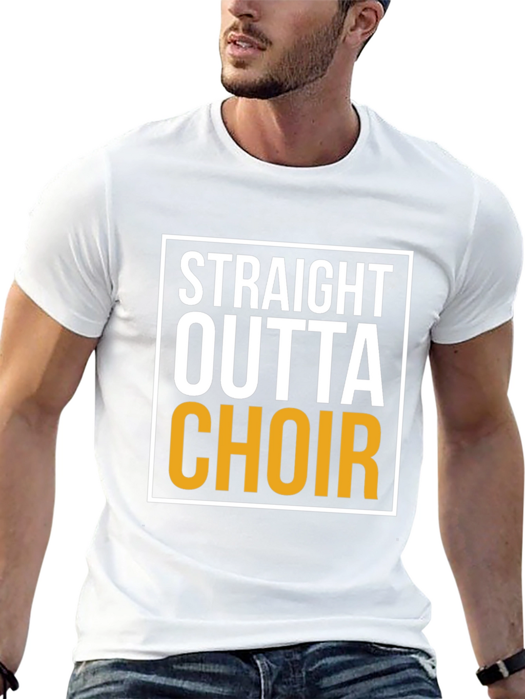 Straight Outta Choir - Novelty T-Shirt