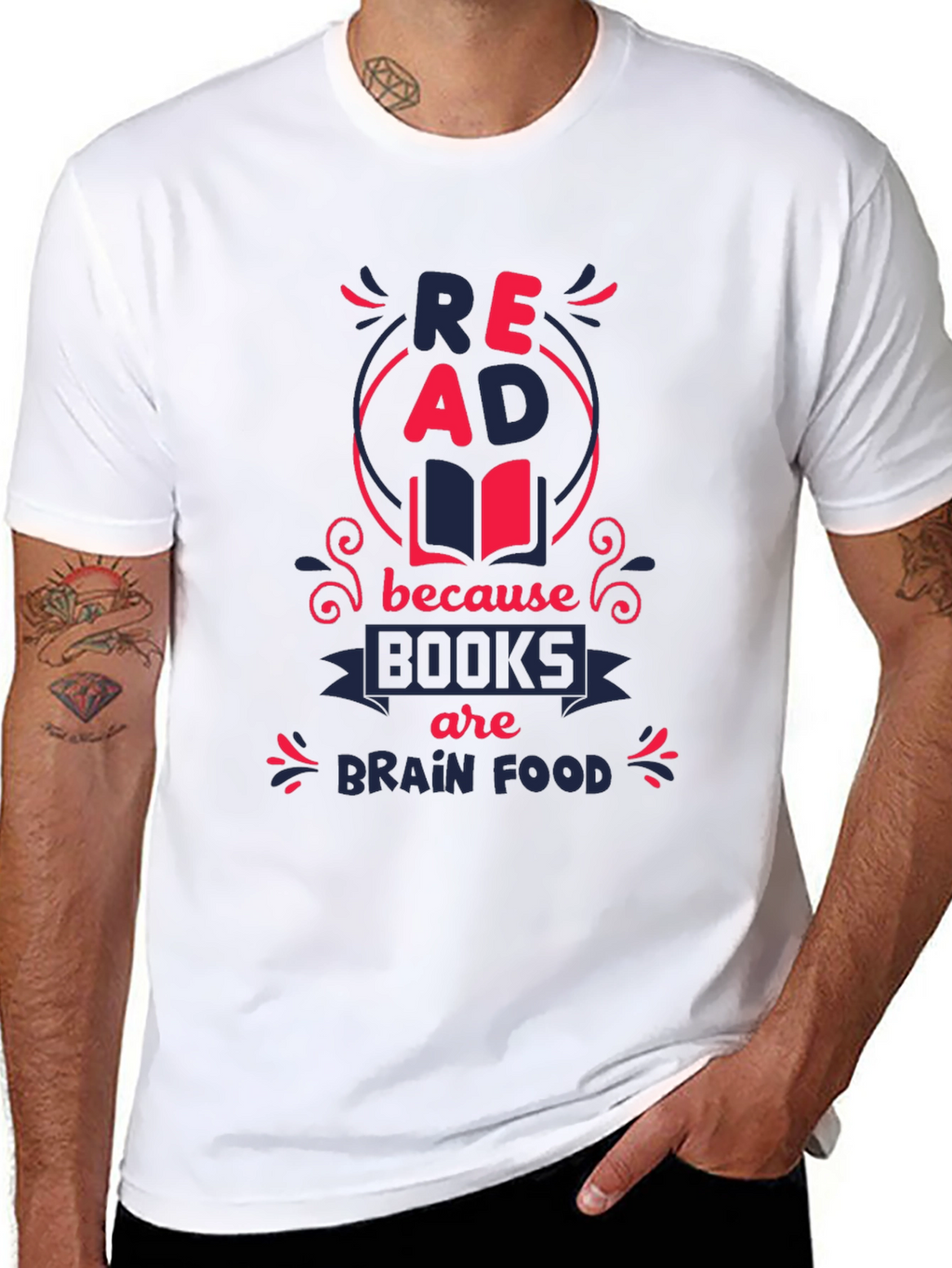 Read Books Brain Food Graphic Tee
