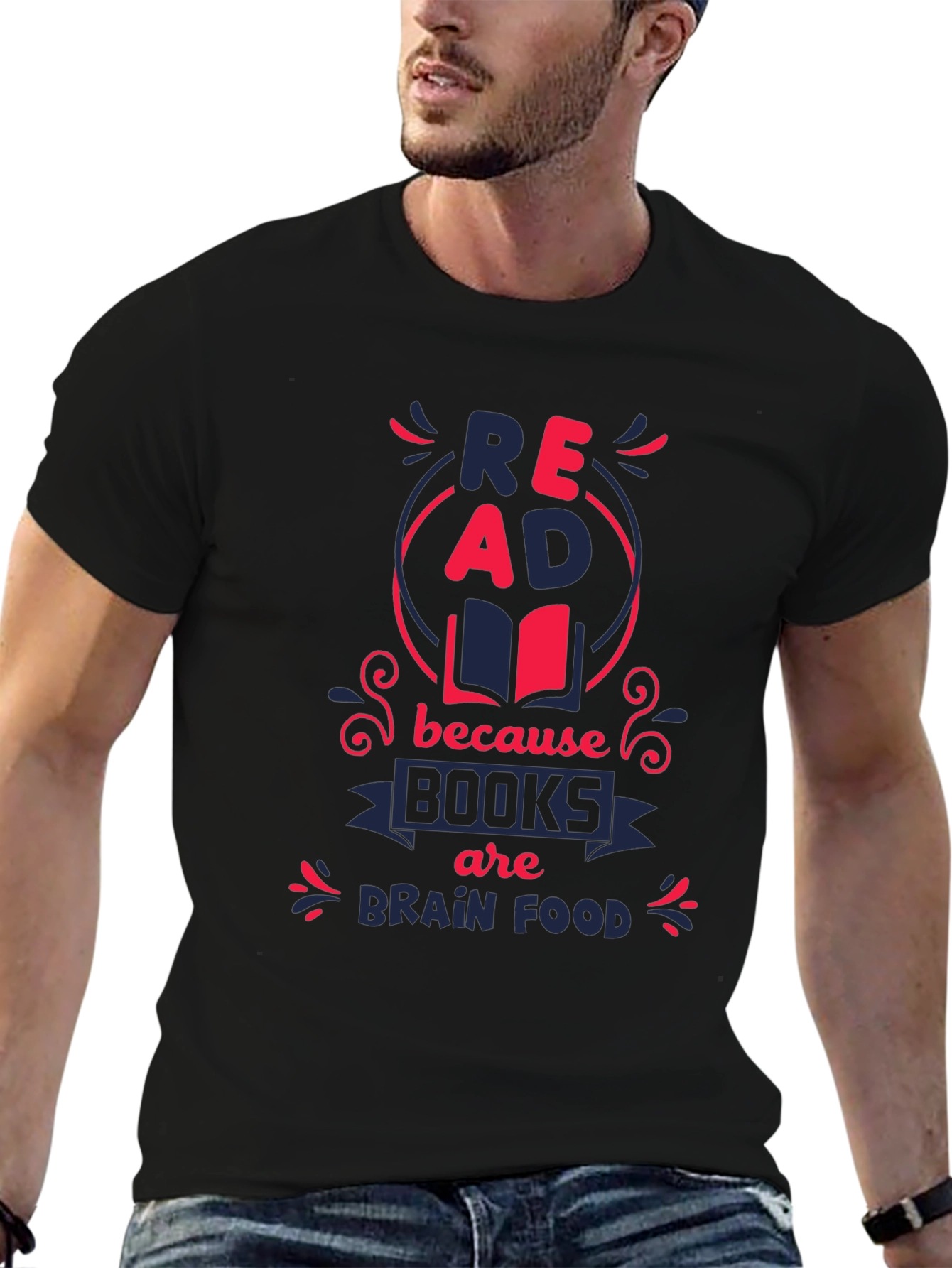 Read Books Brain Food Graphic Tee