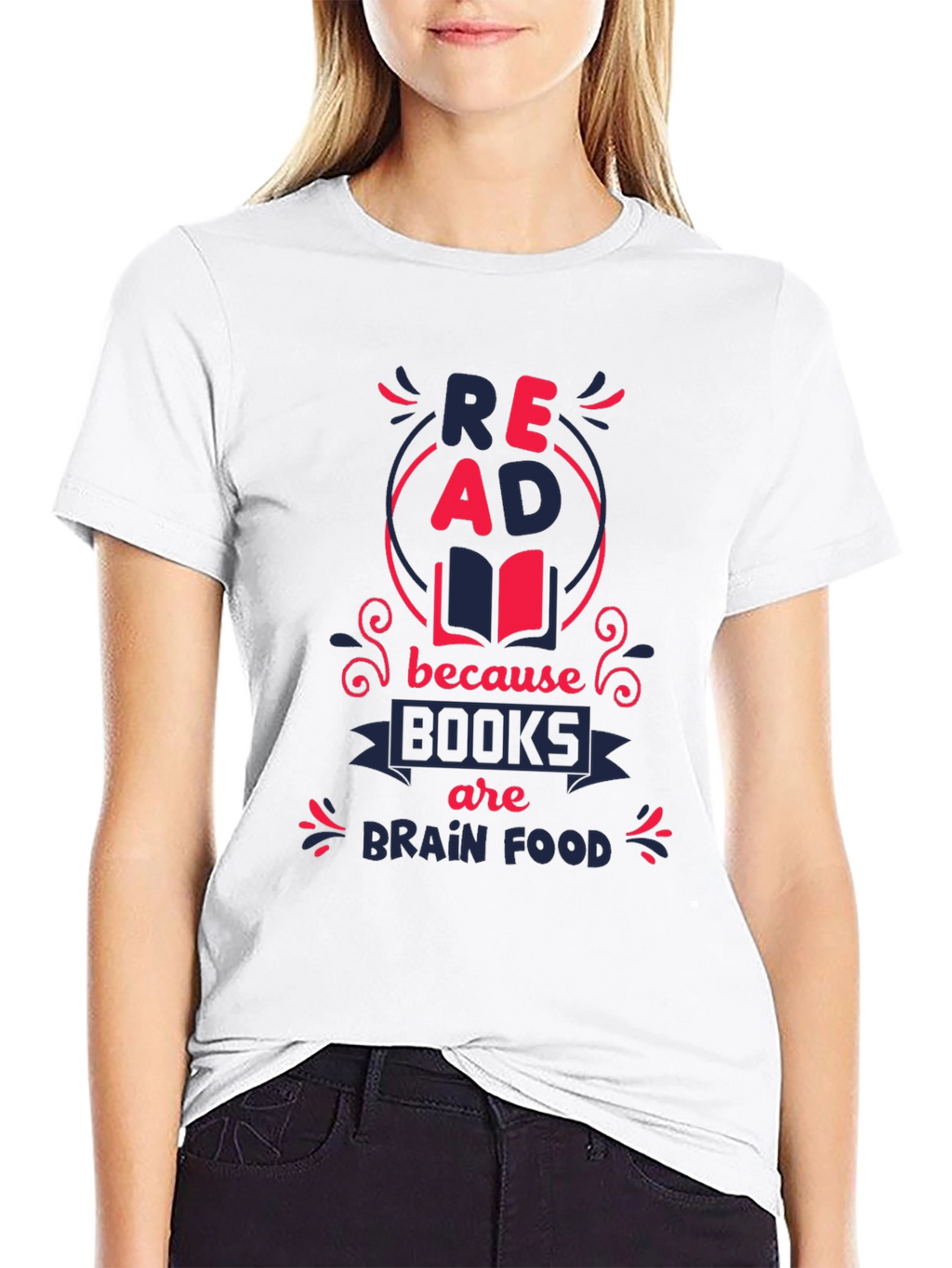 Read Books Brain Food Graphic Tee