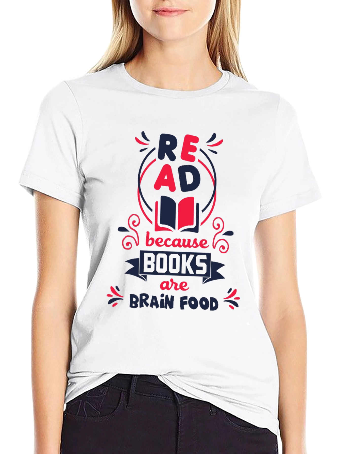 Read Books Brain Food Graphic Tee