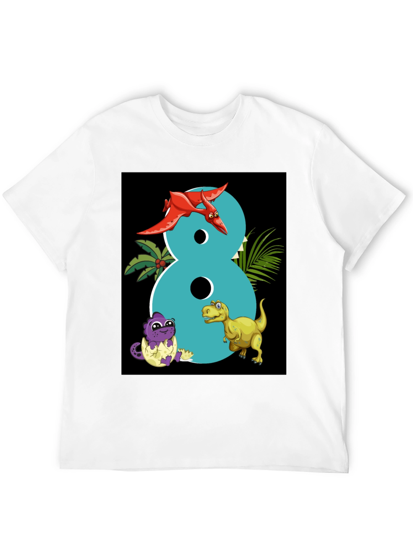 Dinosaur 8th Birthday Kids T-Shirt
