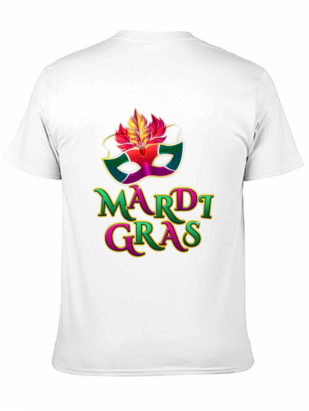 Mardi Gras Mask Graphic T-Shirt