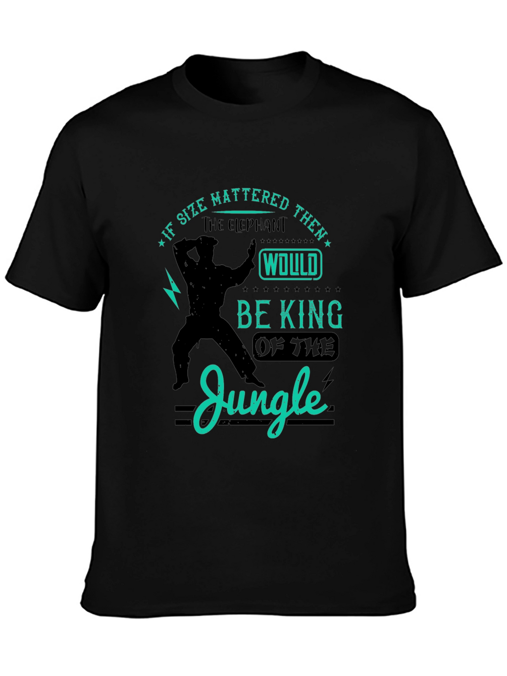 Elephant King of Jungle Graphic T-Shirt
