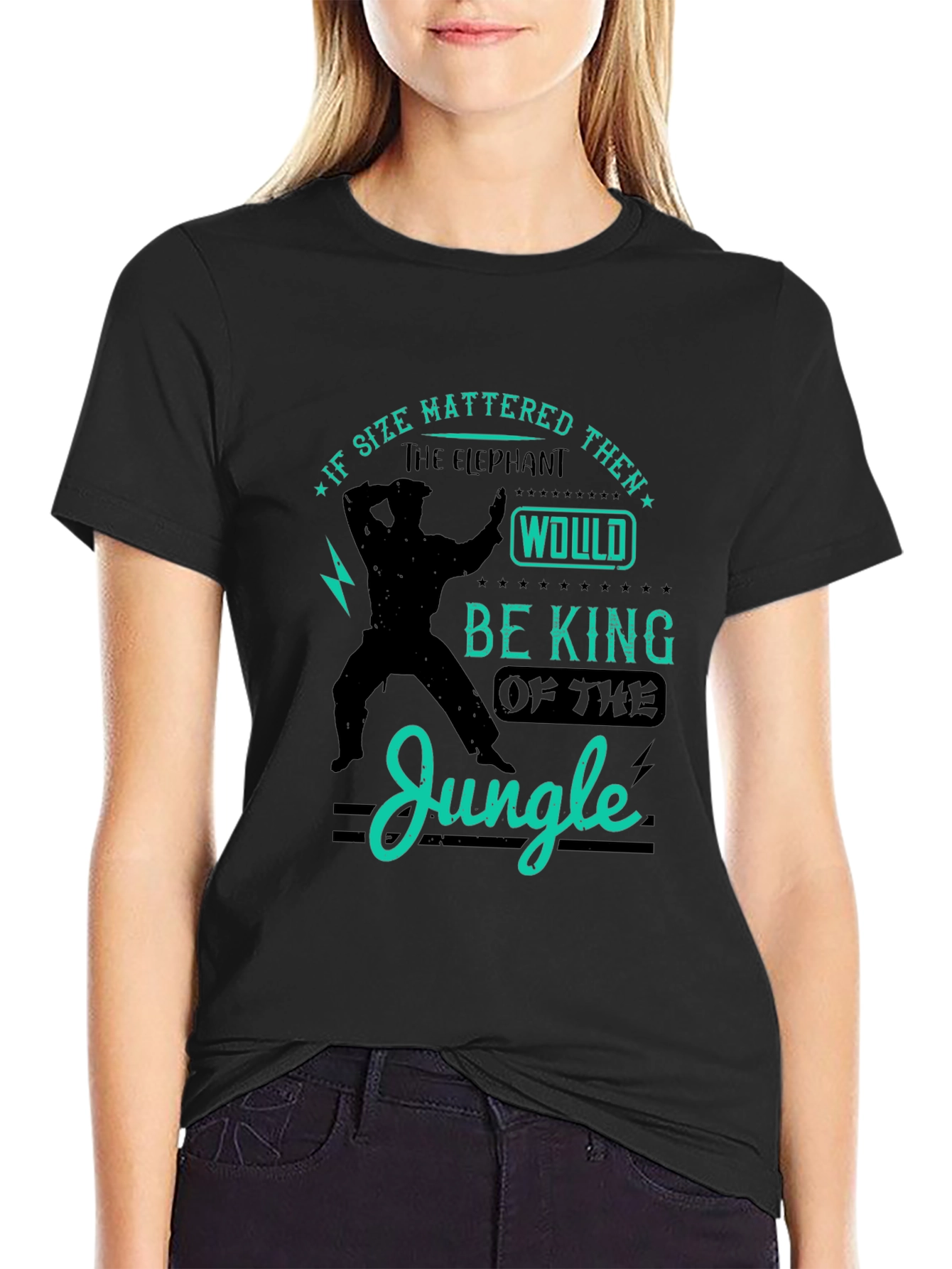 Elephant King of Jungle Graphic T-Shirt
