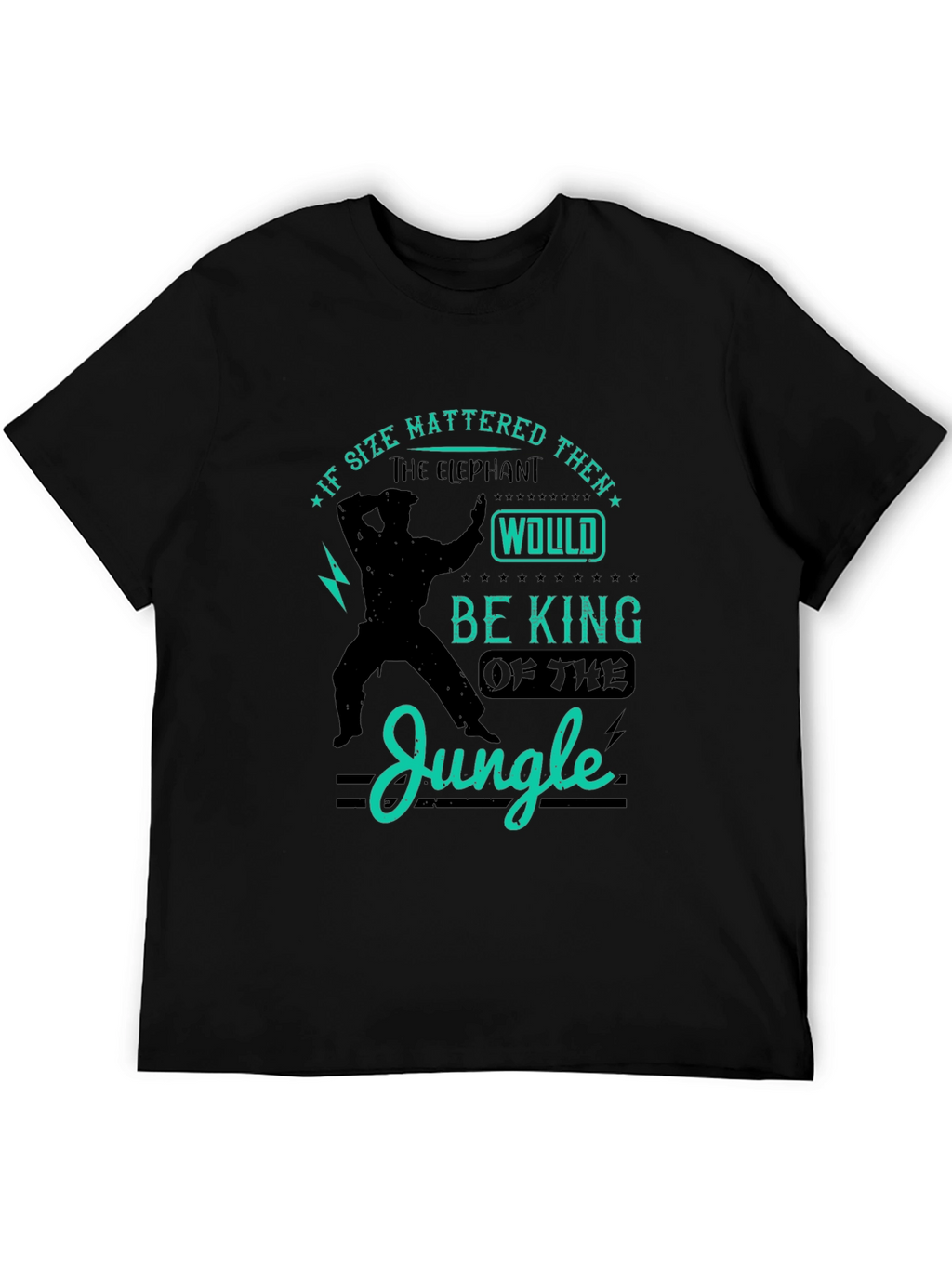 Elephant King of Jungle Graphic T-Shirt