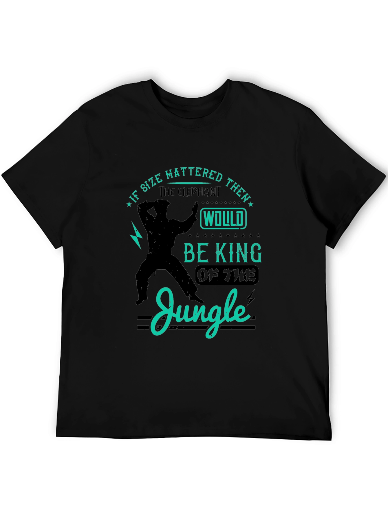 Elephant King of Jungle Graphic T-Shirt