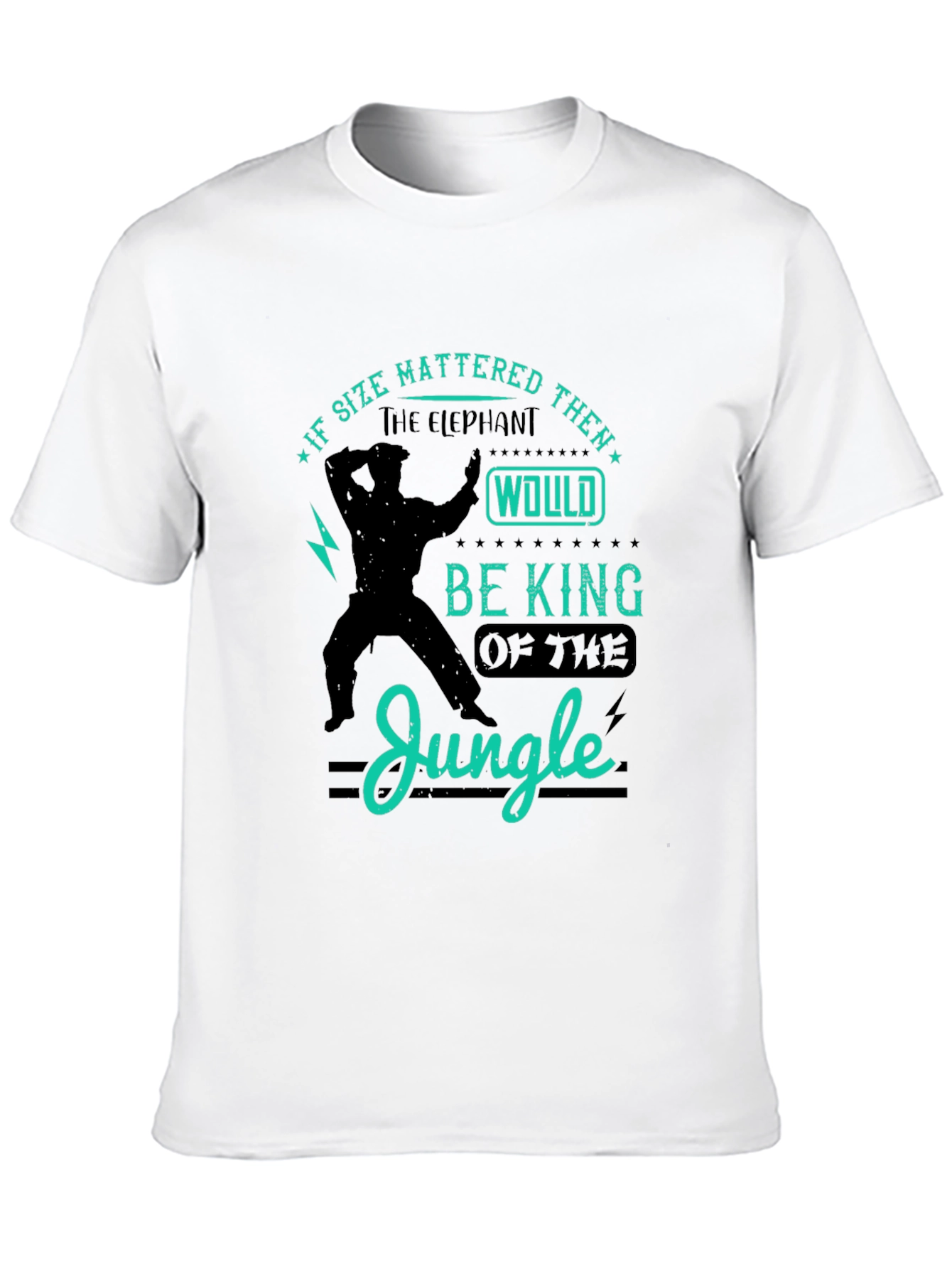 Elephant King of Jungle Graphic T-Shirt