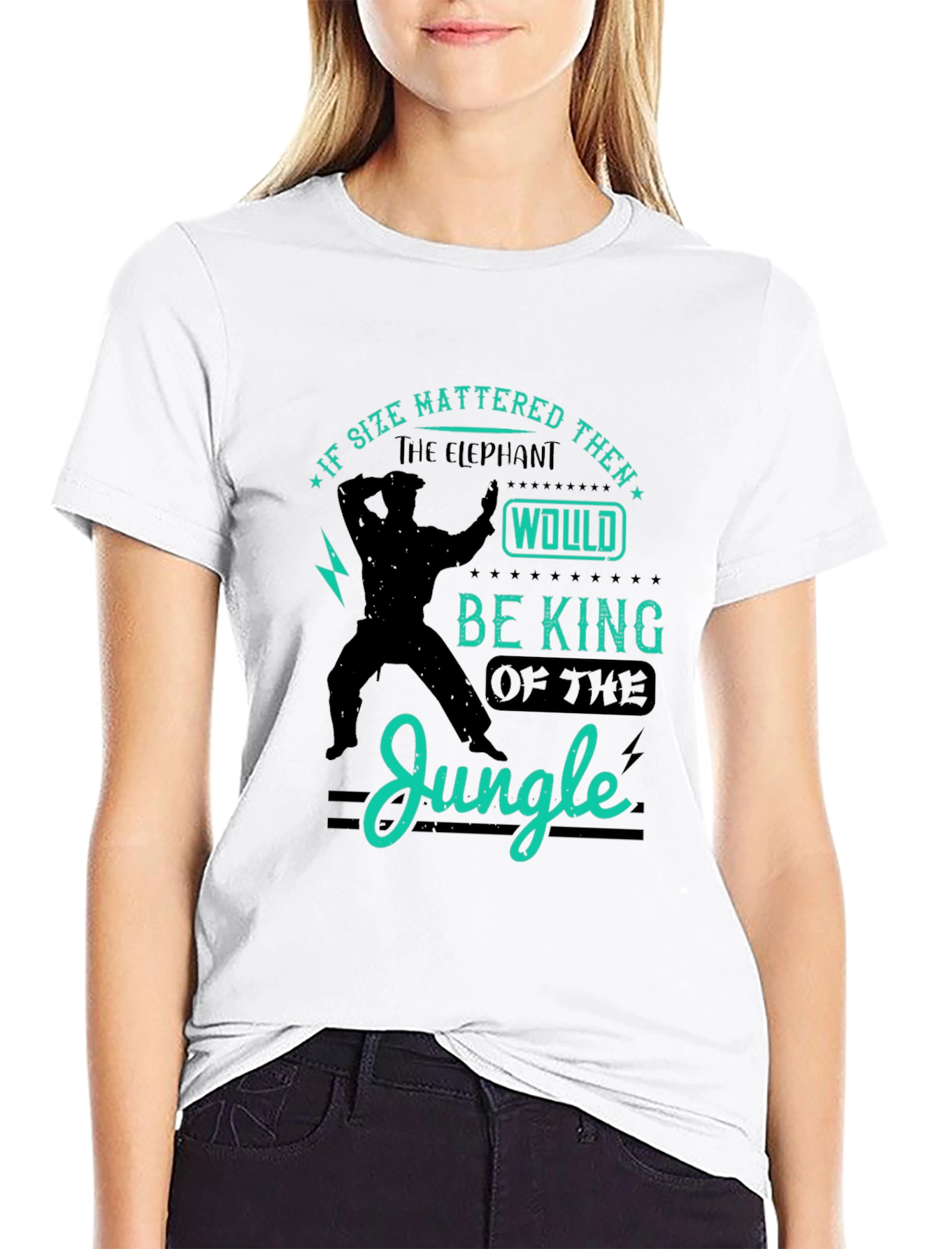 Elephant King of Jungle Graphic T-Shirt