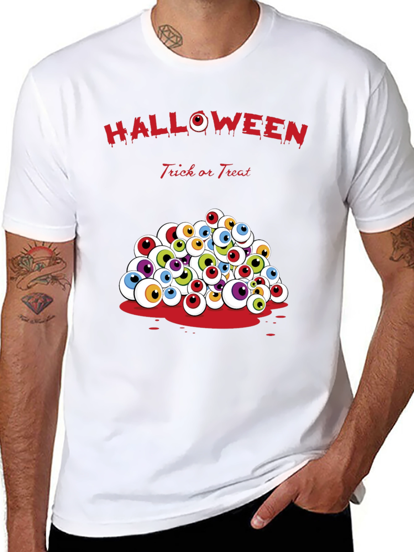 Halloween Eyeball T-Shirt - Trick or Treat Tee