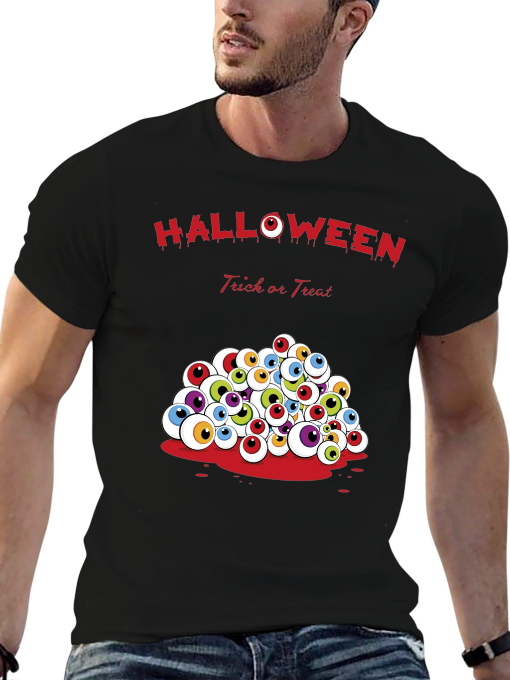 Halloween Eyeball T-Shirt - Trick or Treat Tee