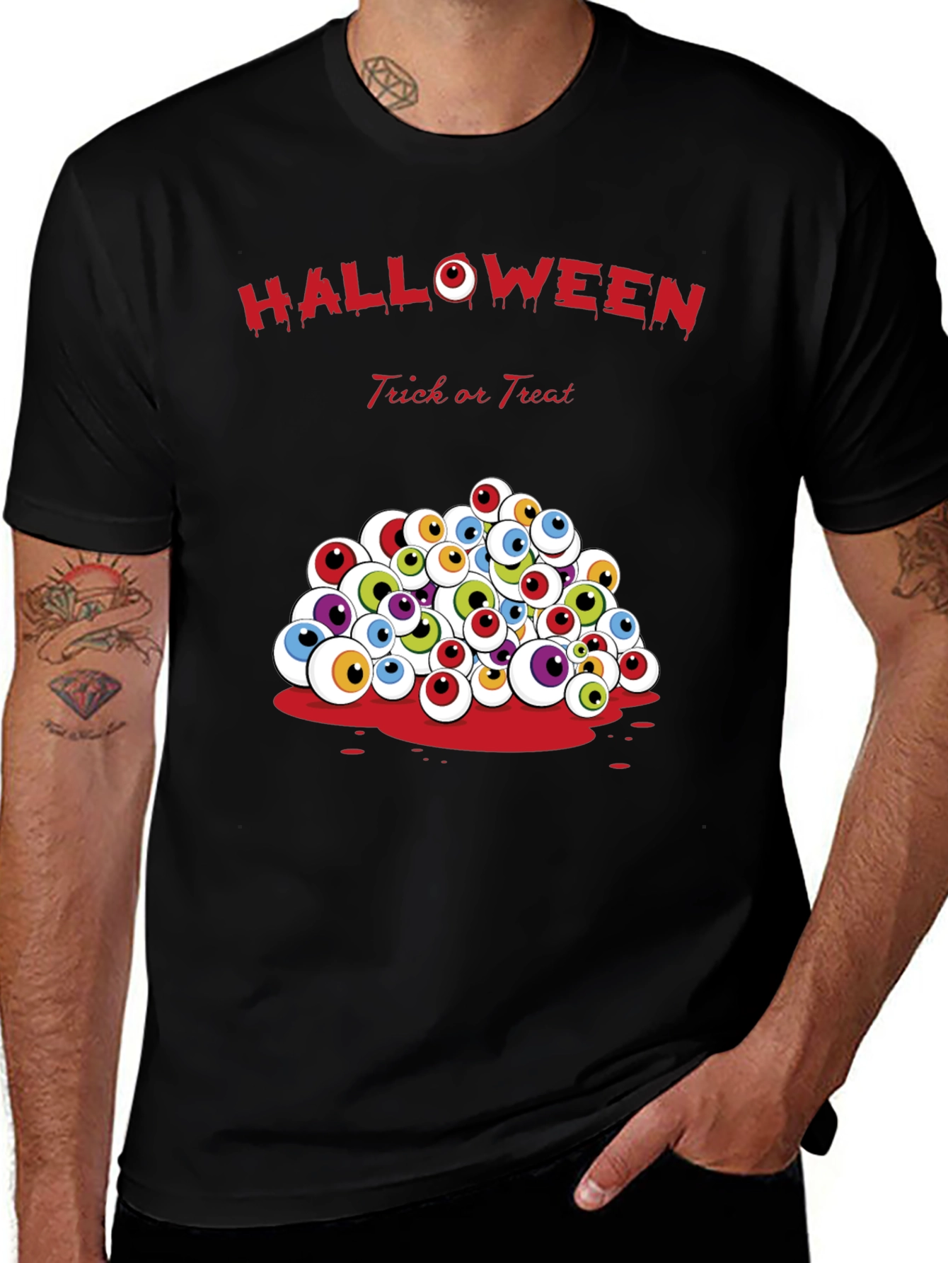 Halloween Eyeball T-Shirt - Trick or Treat Tee