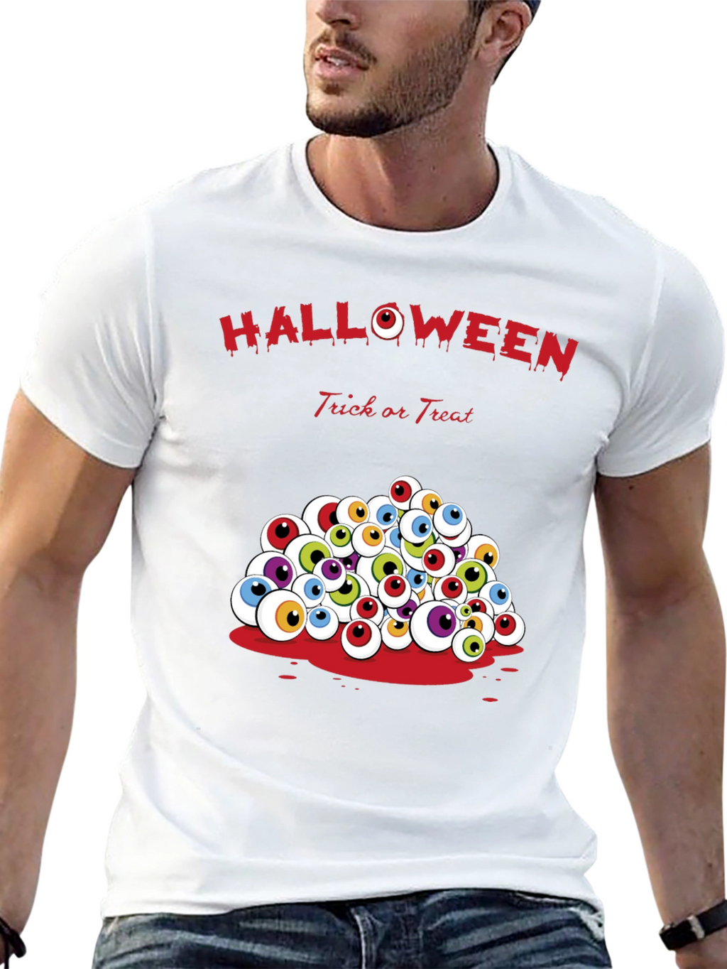 Halloween Eyeball T-Shirt - Trick or Treat Tee