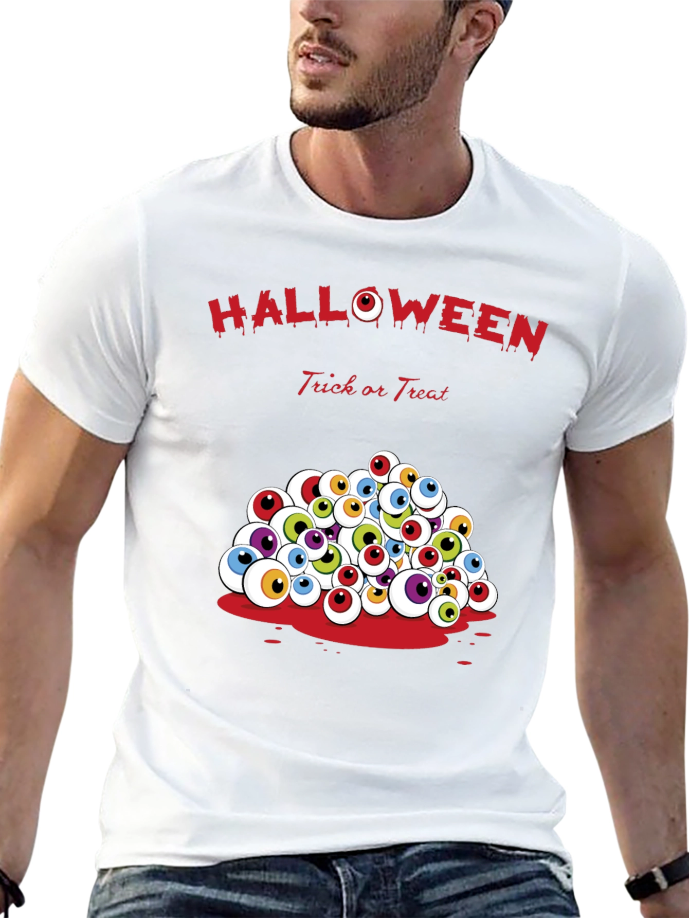 Halloween Eyeball T-Shirt - Trick or Treat Tee