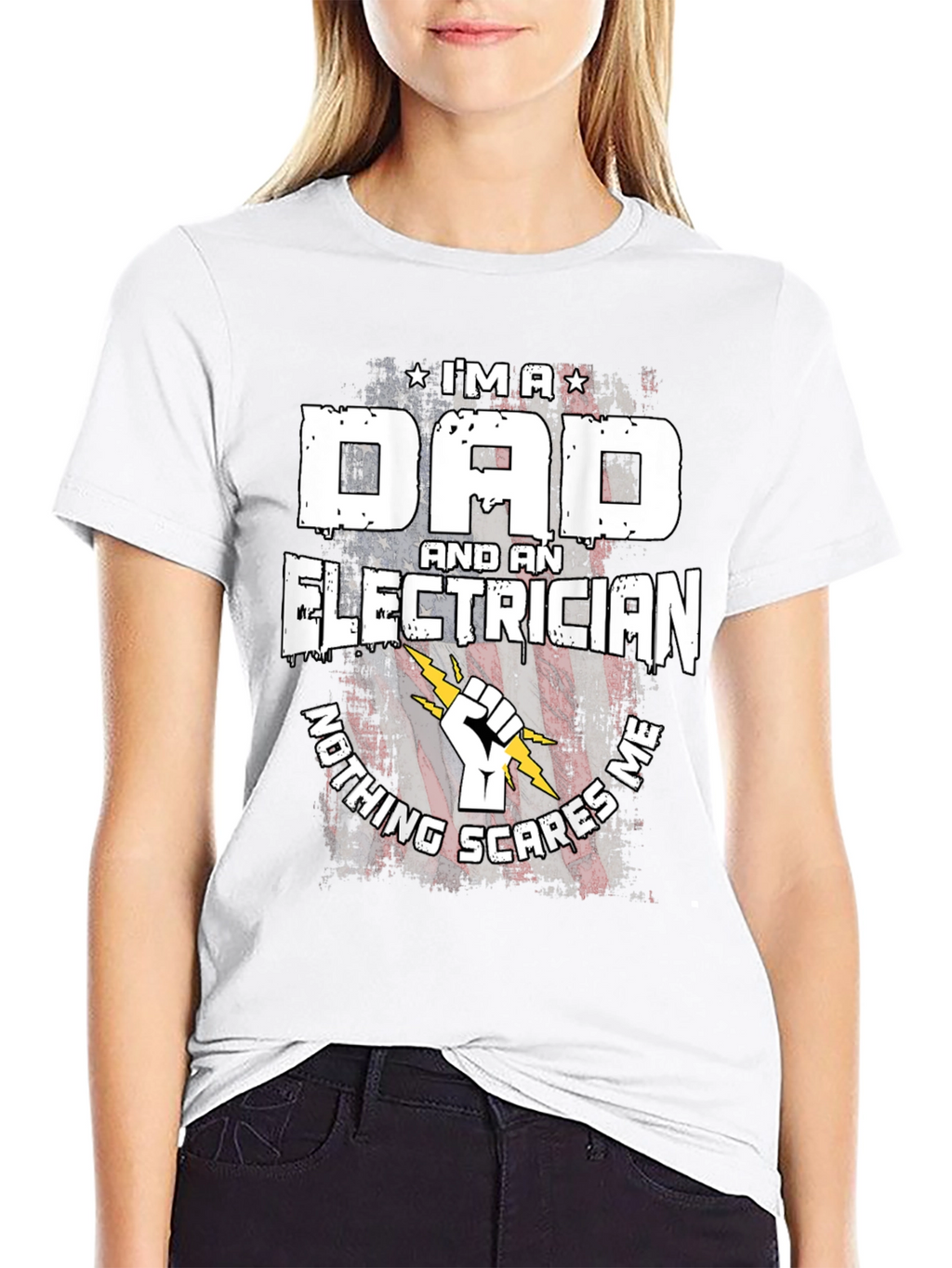 Dad Electrician T-Shirt - Nothing Scares Me