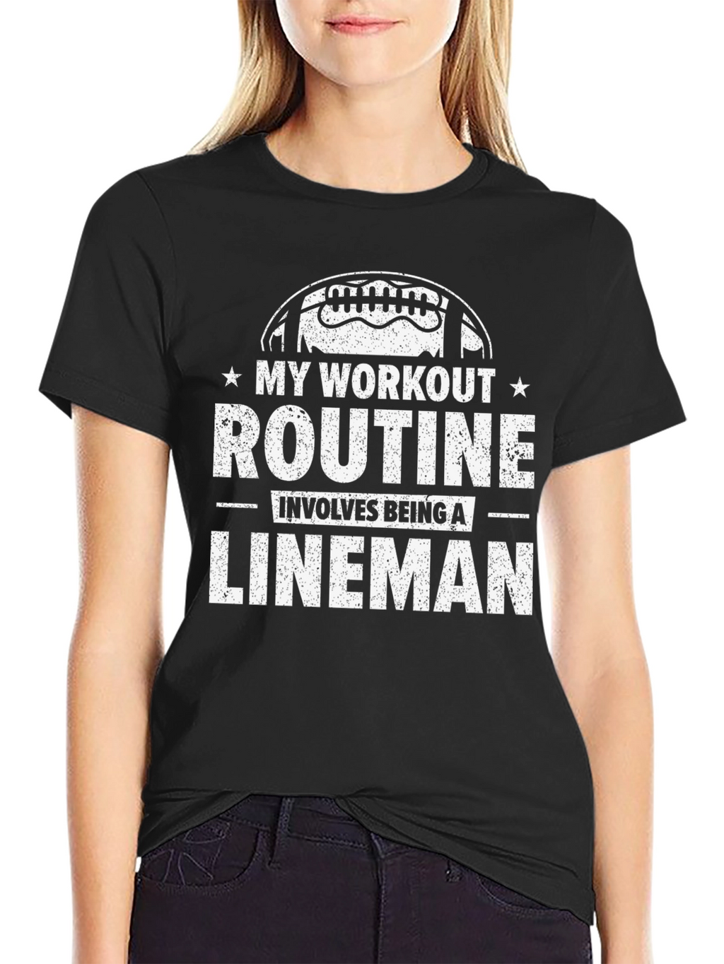 Lineman Workout T-Shirt - Football Inspired Tee