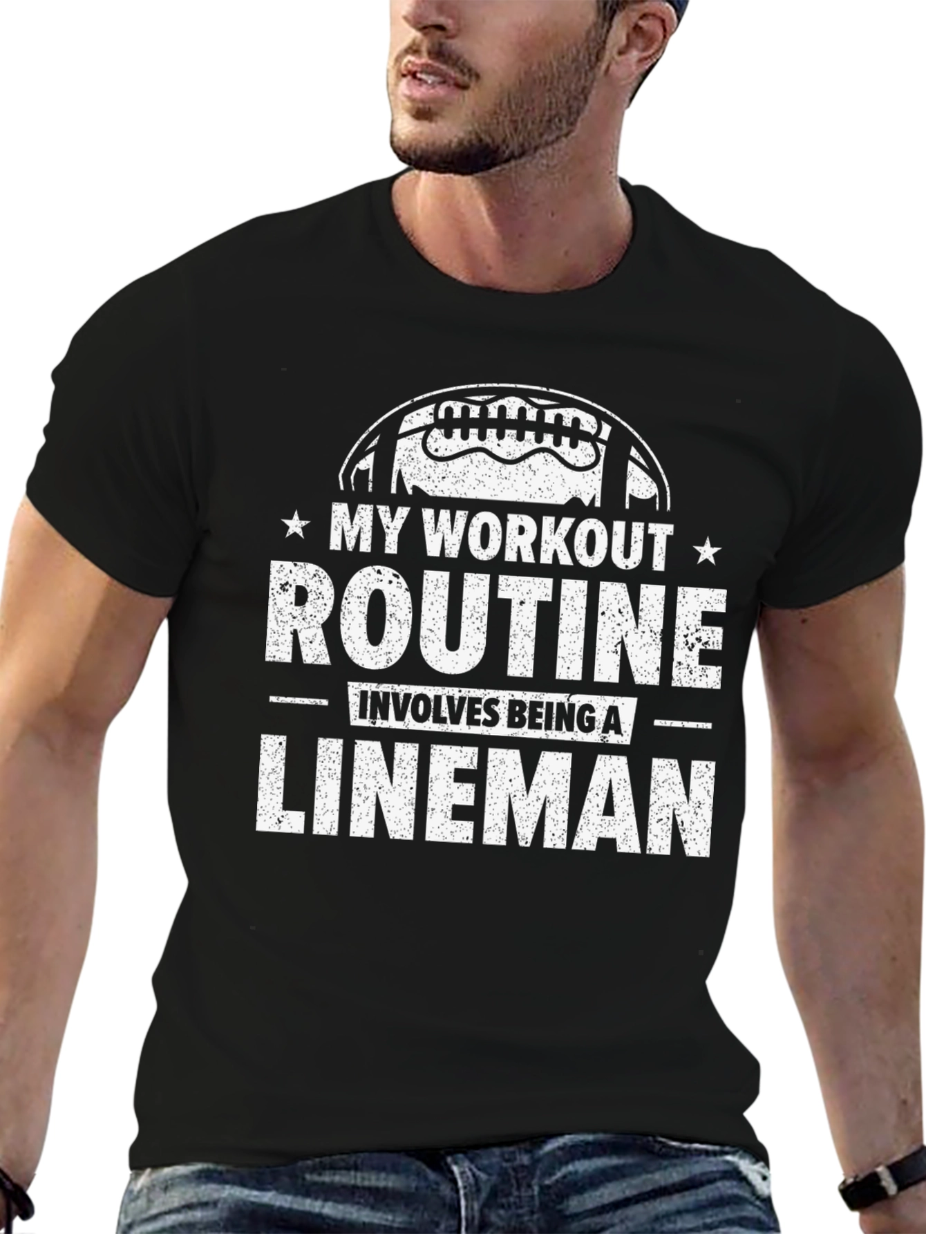 Lineman Workout T-Shirt - Football Inspired Tee