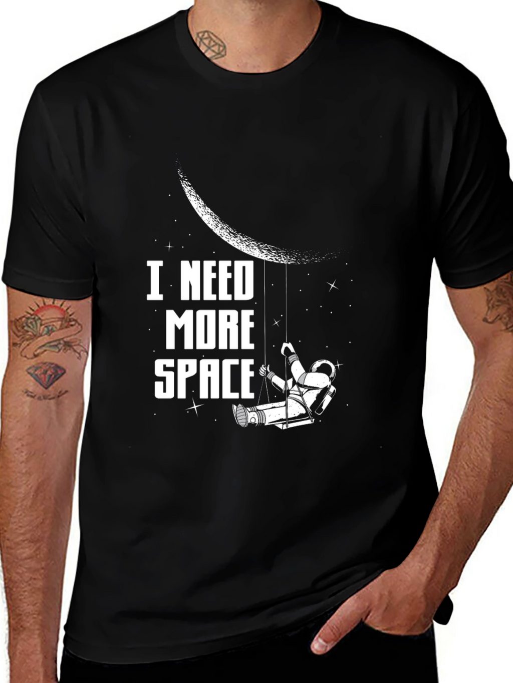 I Need More Space Astronaut Graphic Tee