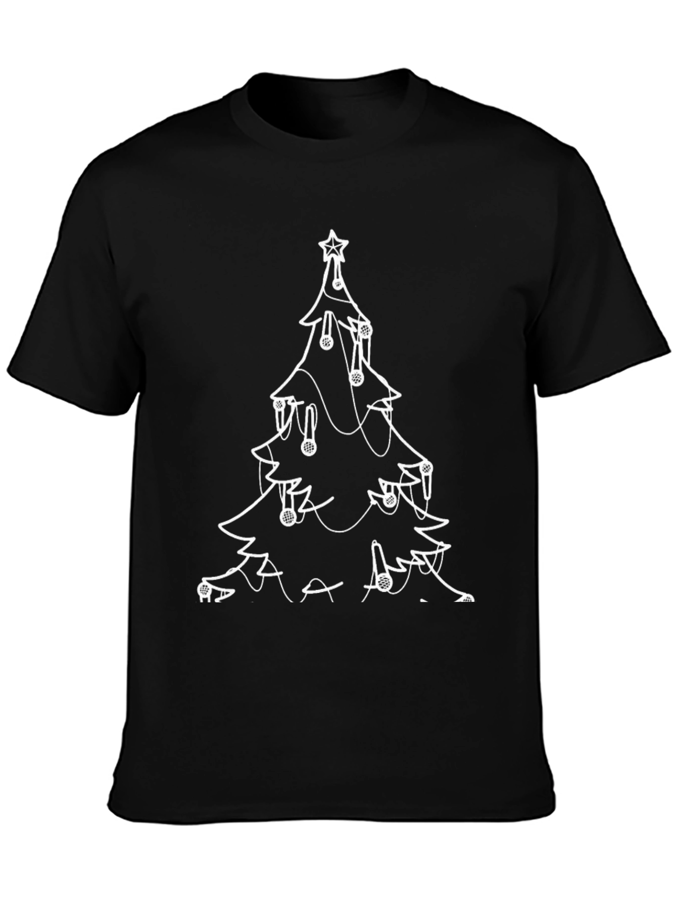 Christmas Tree Lights Graphic T-Shirt - Holiday Style