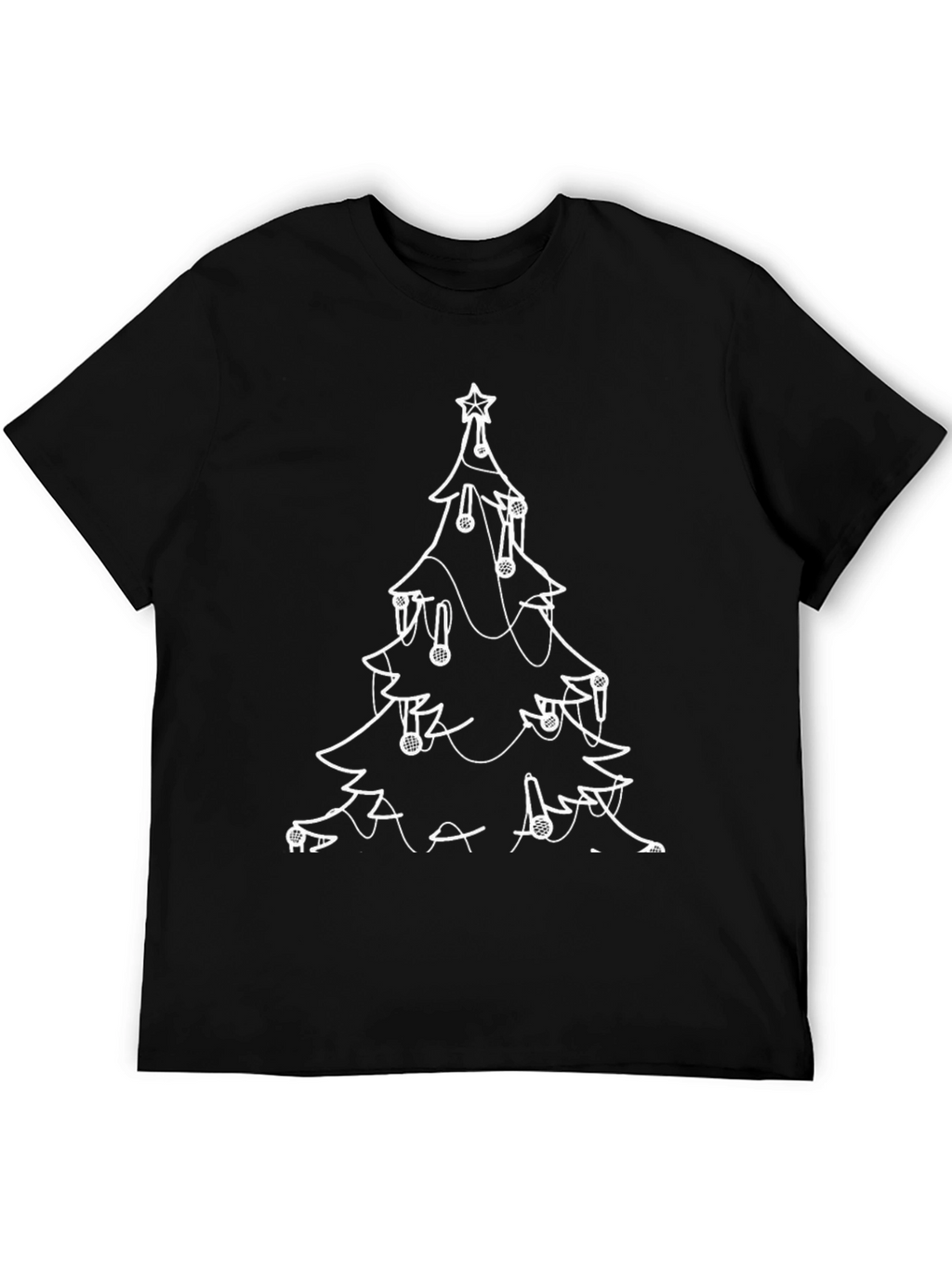 Christmas Tree Lights Graphic T-Shirt - Holiday Style