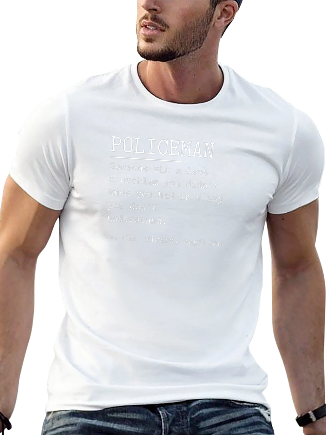 Policeman Definition T-Shirt - Funny Graphic Tee