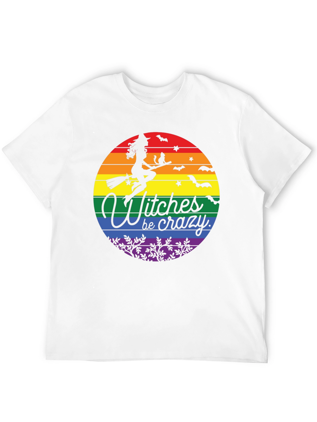 Witches Be Crazy LGBT Pride Halloween T-Shirt