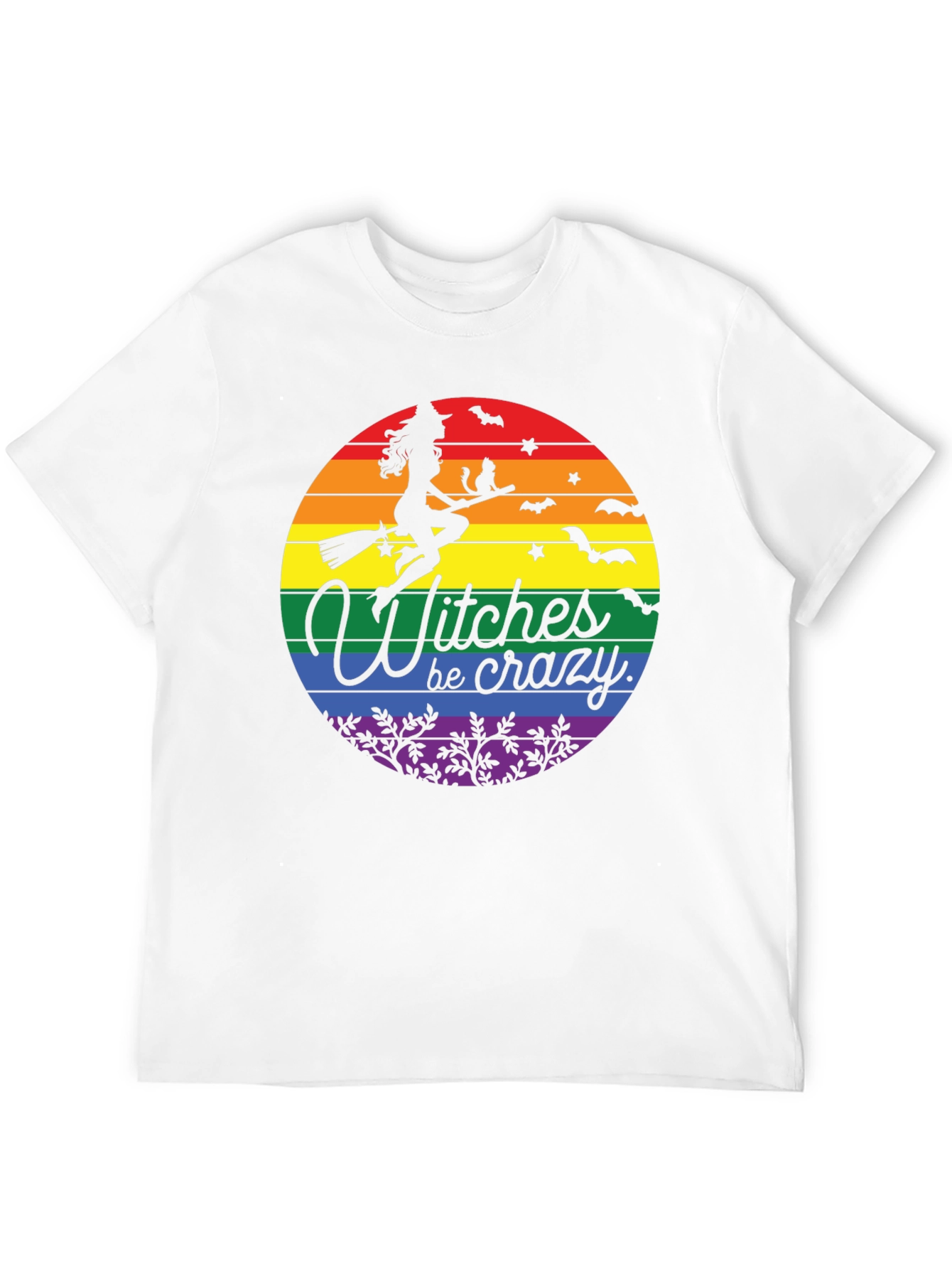 Witches Be Crazy LGBT Pride Halloween T-Shirt