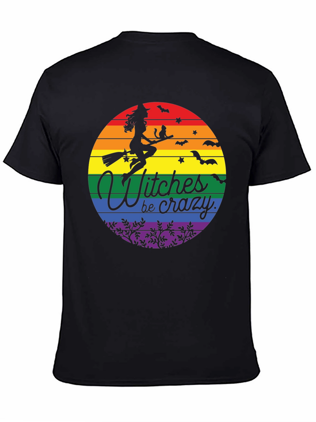 Witches Be Crazy LGBT Pride Halloween T-Shirt